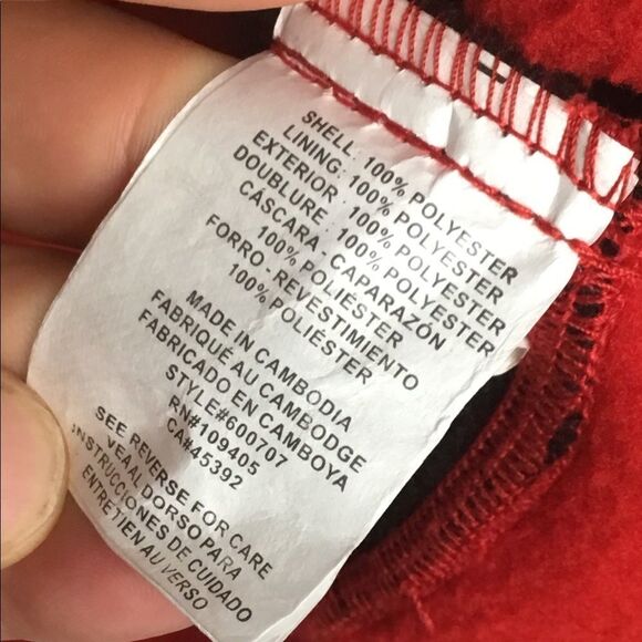 Rocky Men’s Large Red Fleece Jacket ColorBlock  Worn Once Size L - Picture 16 of 16